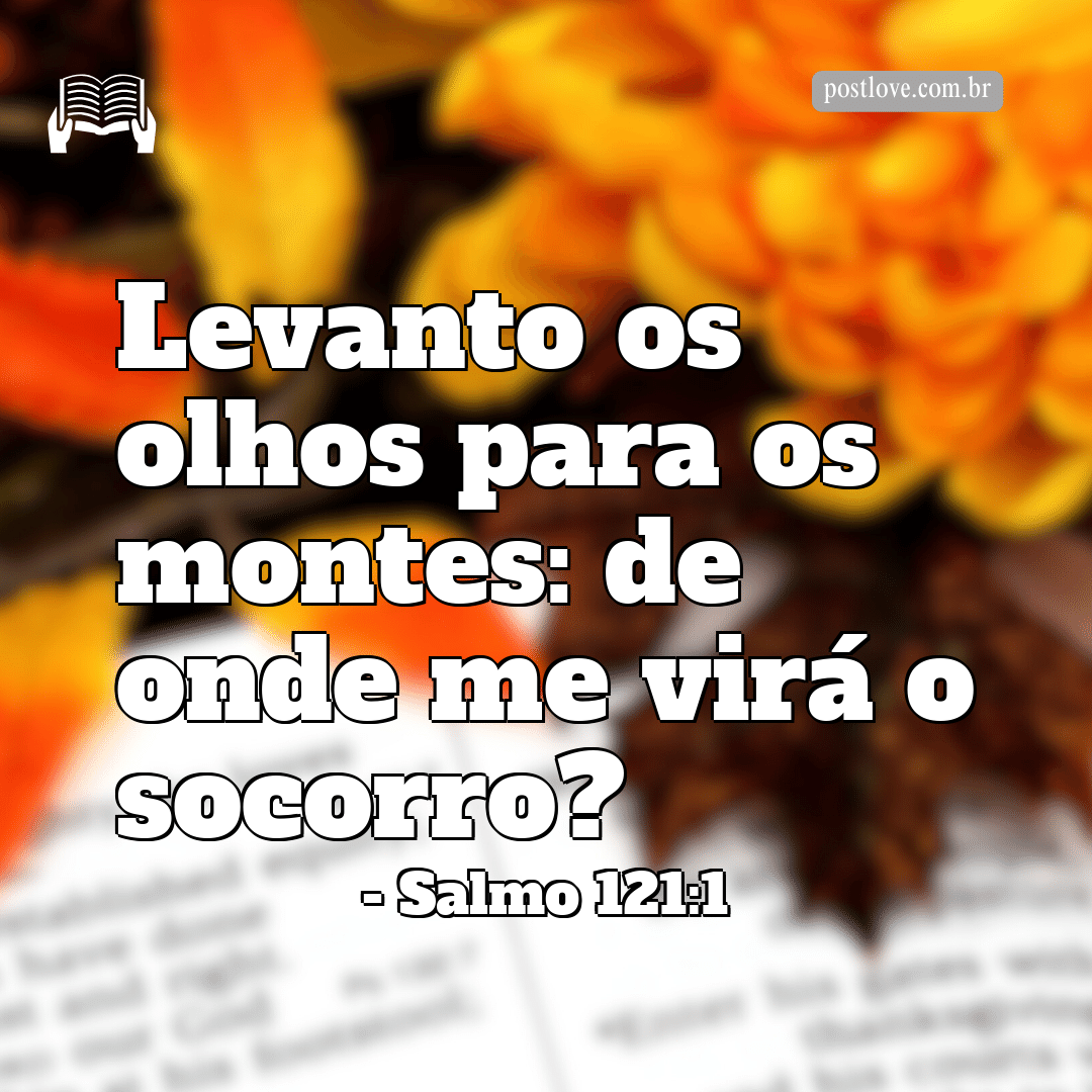 “Levanto os olhos para os montes: de onde me virá o socorro?”