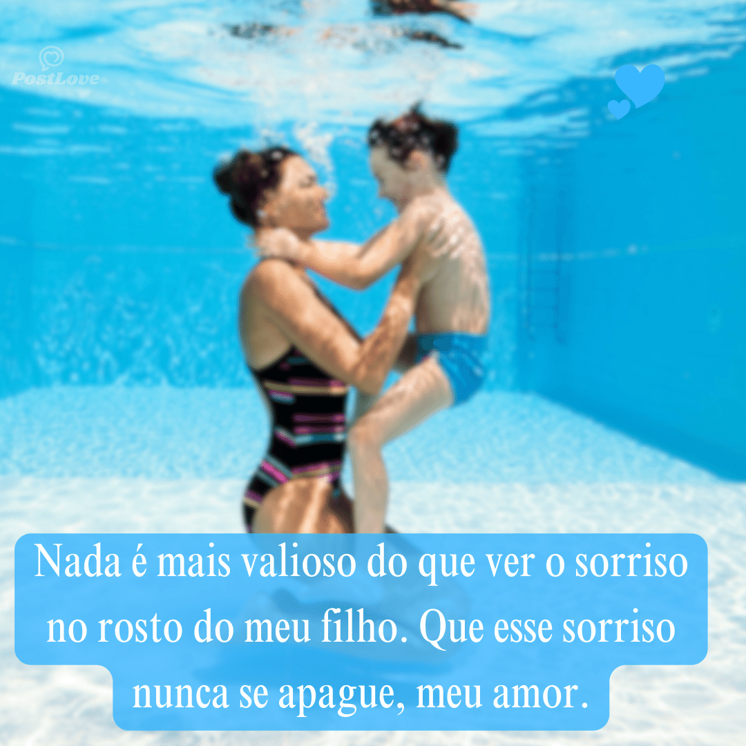 Nada é mais valioso do que ver o sorriso no rosto do meu filho. Que esse sorriso nunca se apague, meu amor.
