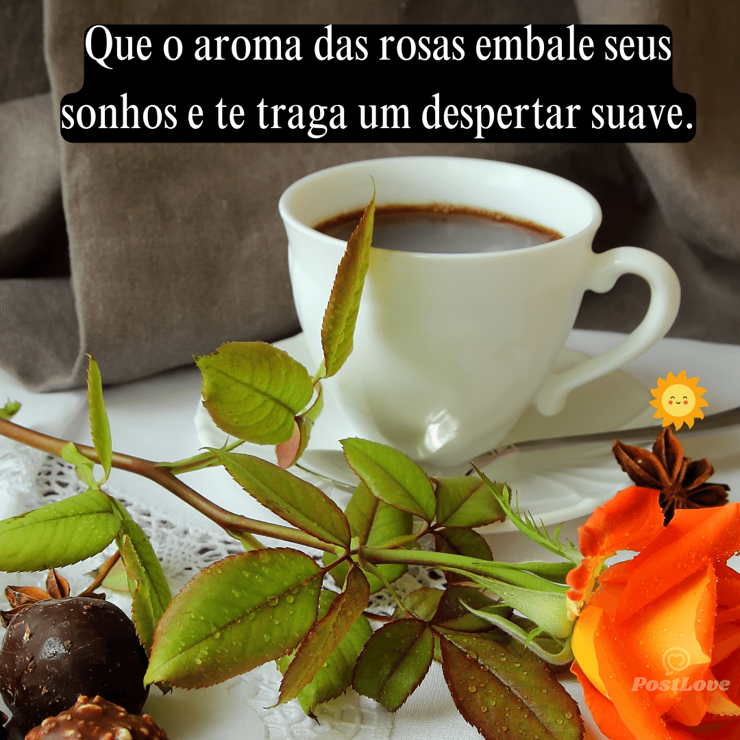 Que o aroma das rosas embale seus sonhos e te traga um despertar suave.
