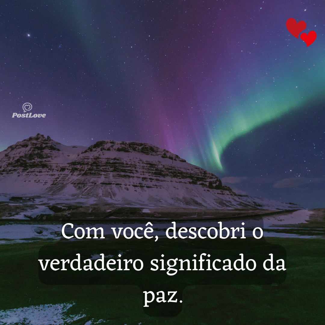 Você é o amor da minha vida, hoje e para sempre.