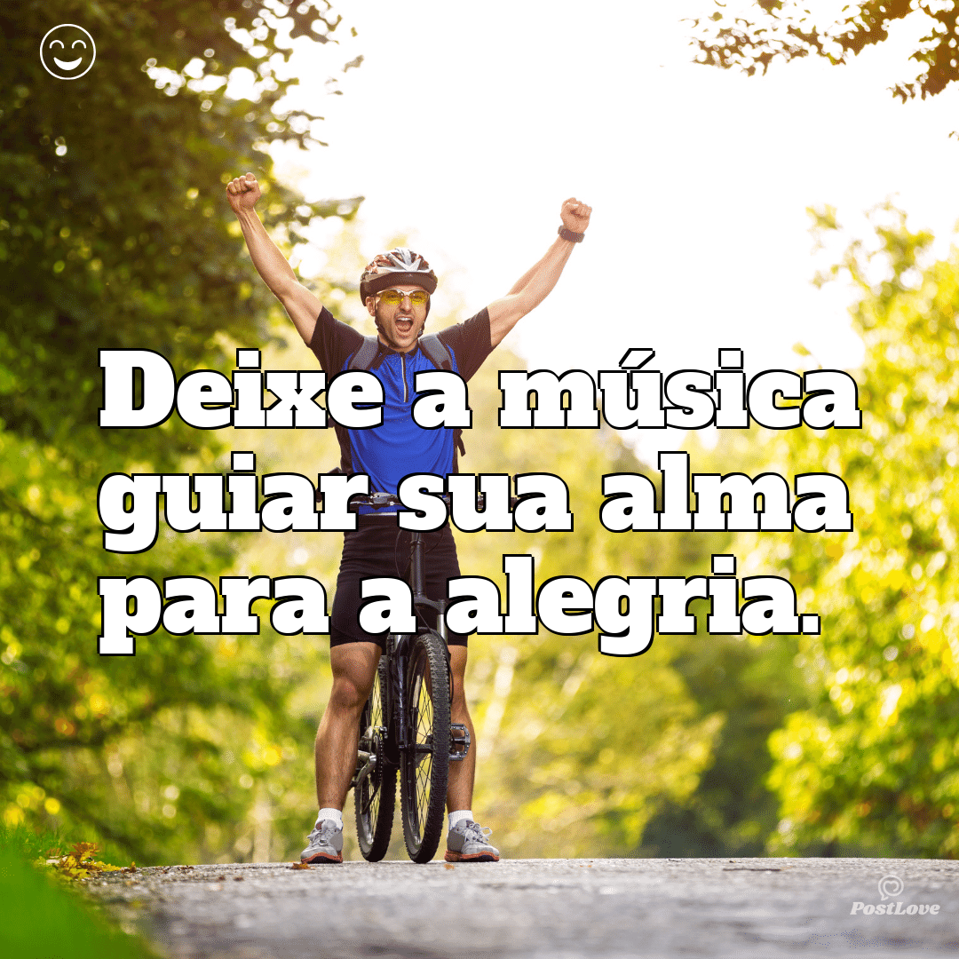 Deixe a música guiar sua alma para a alegria.