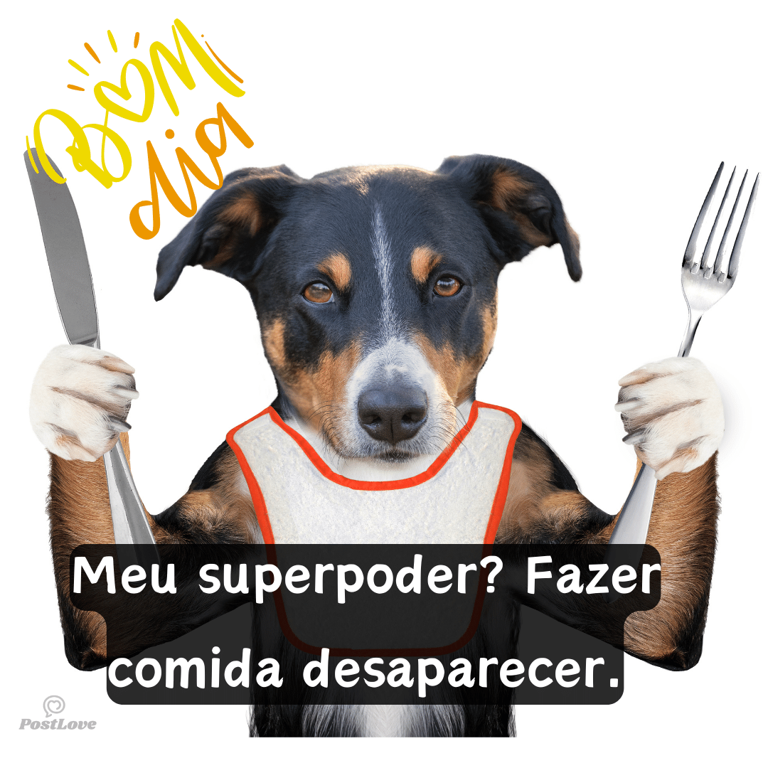 “Meu superpoder? Fazer comida desaparecer.”