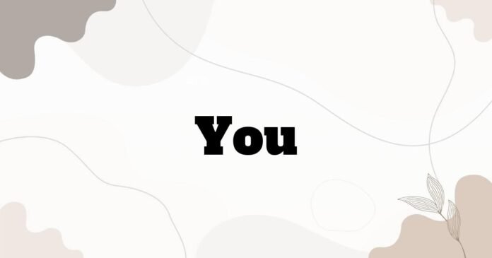 you