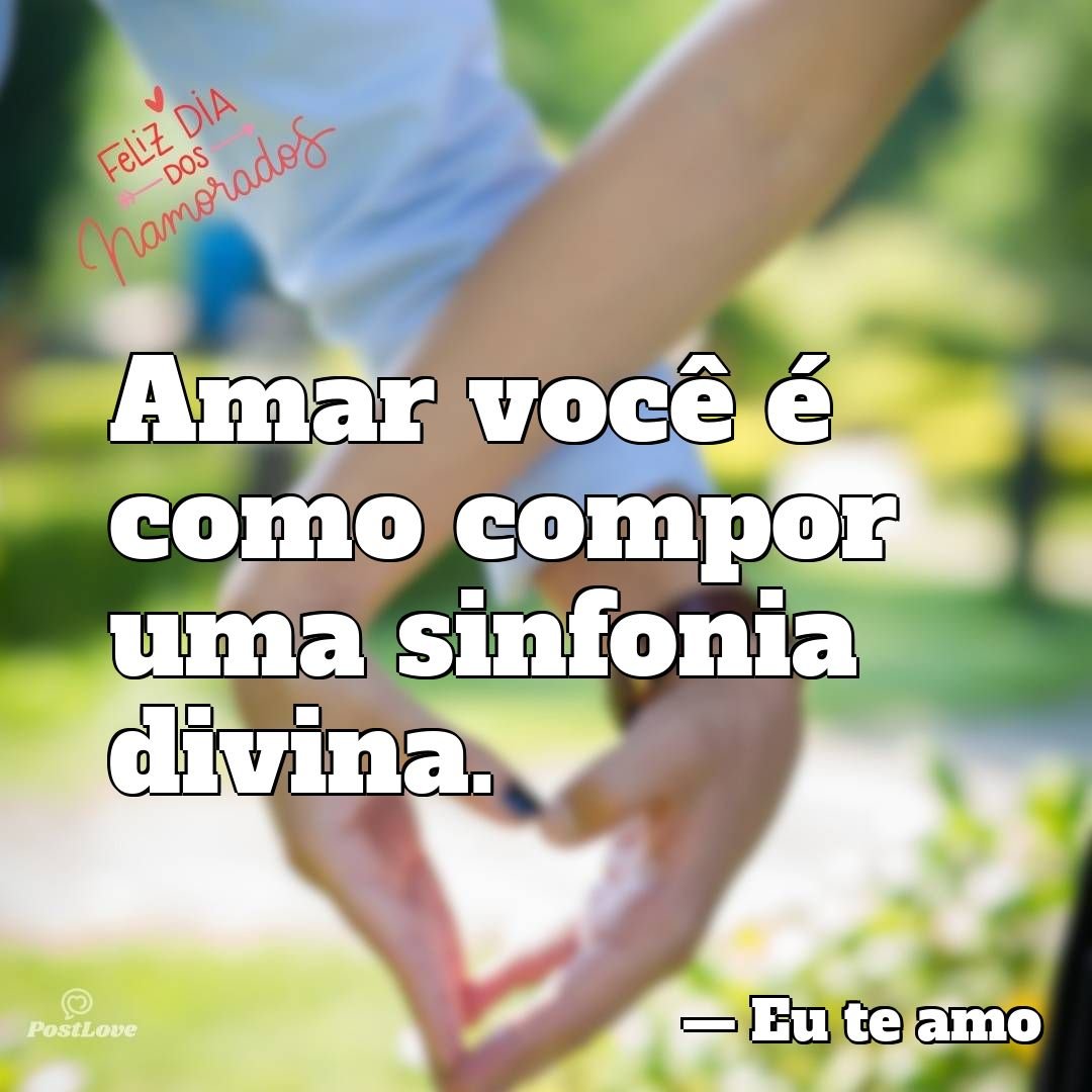 Amar você é como compor uma sinfonia divina.