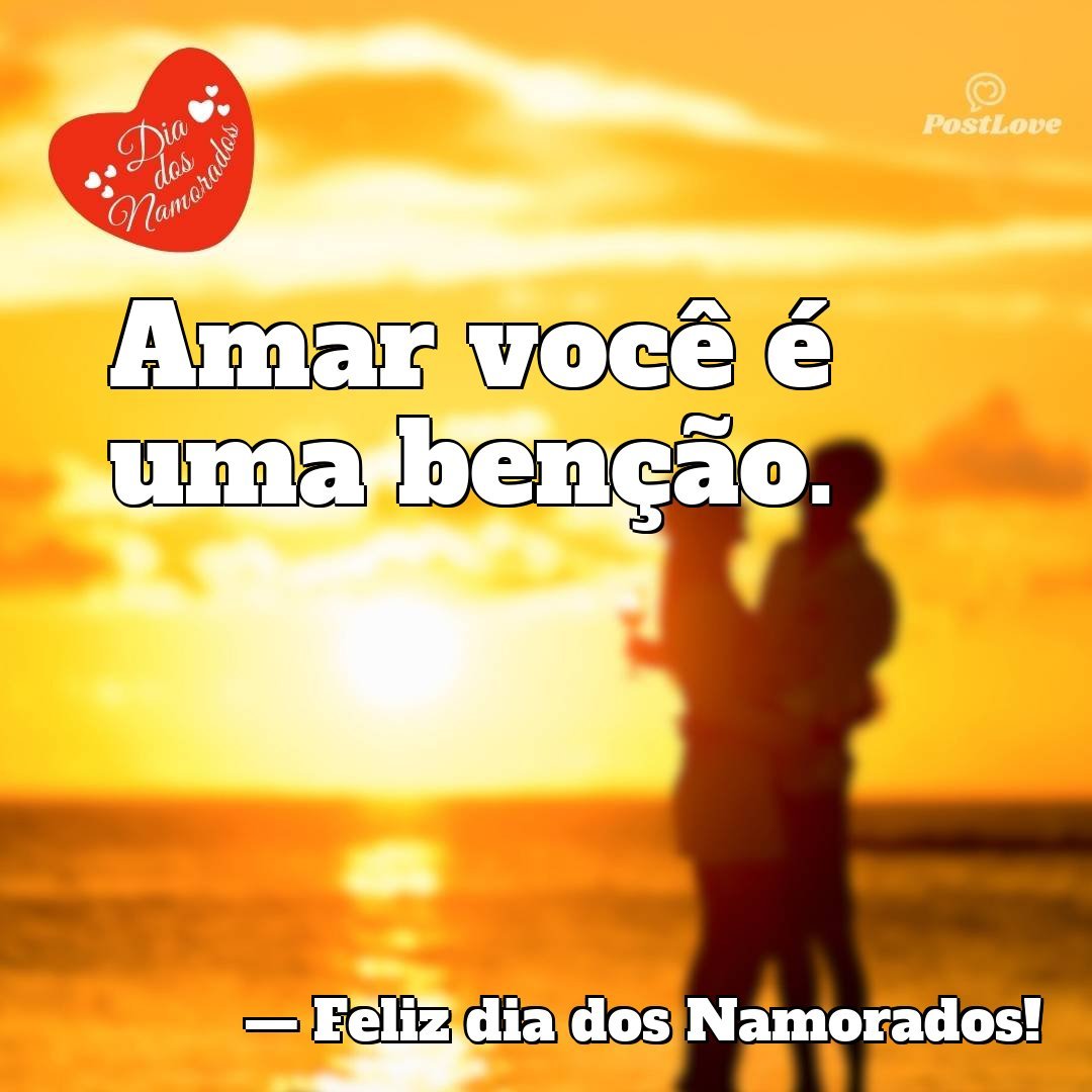 Amar você é uma benção.