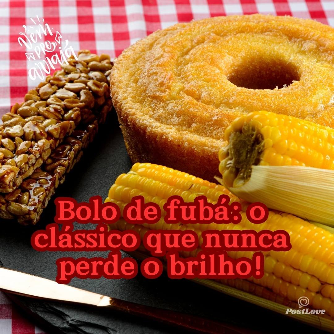 Bolo de fubá: o clássico que nunca perde o brilho!