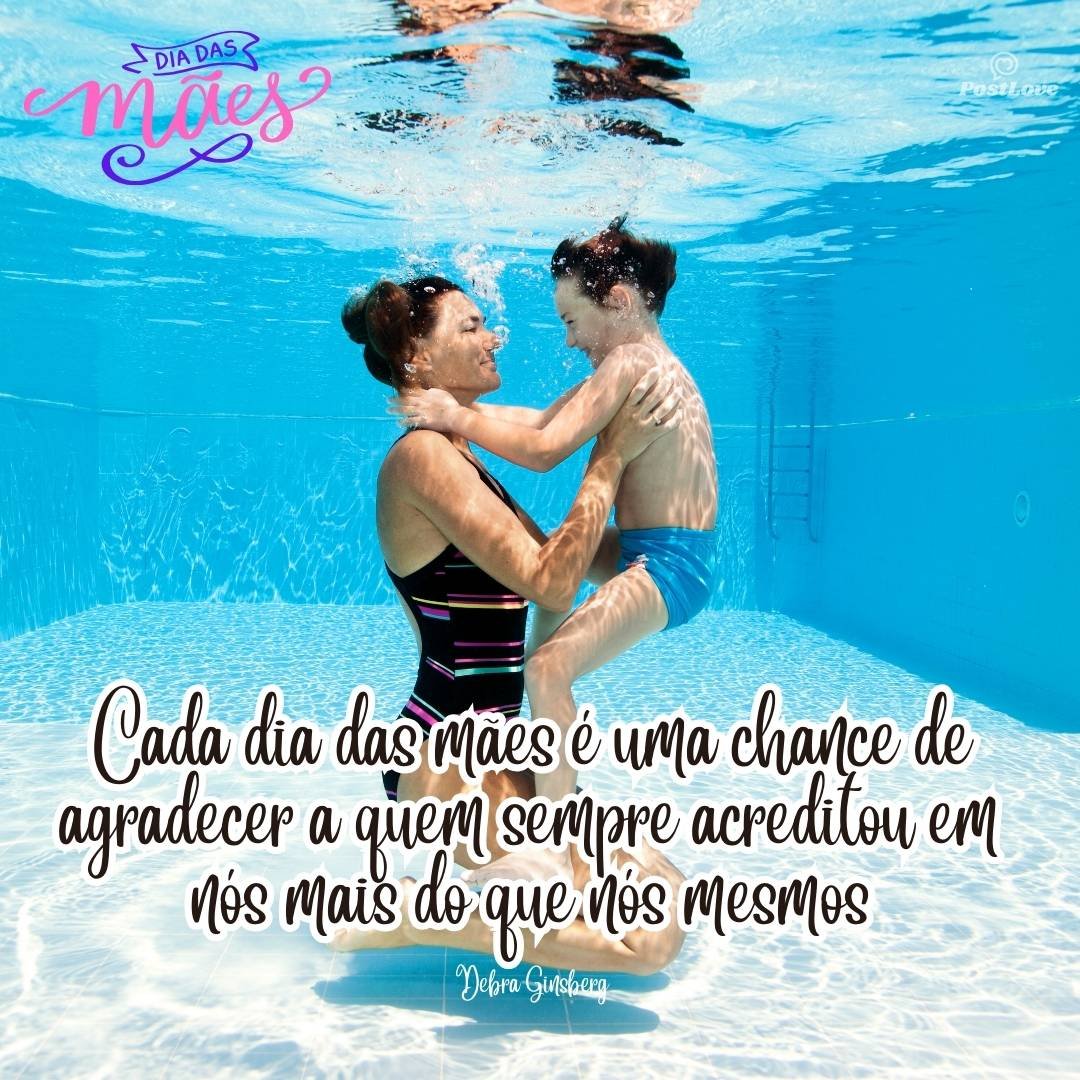 Cada dia das mães é uma chance de agradecer a quem sempre acreditou em nós mais do que nós mesmos