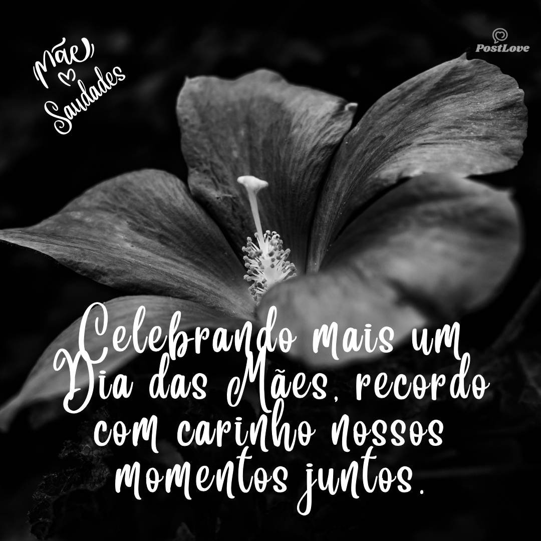 Celebrando mais um Dia das Mães, recordo com carinho nossos momentos juntos.