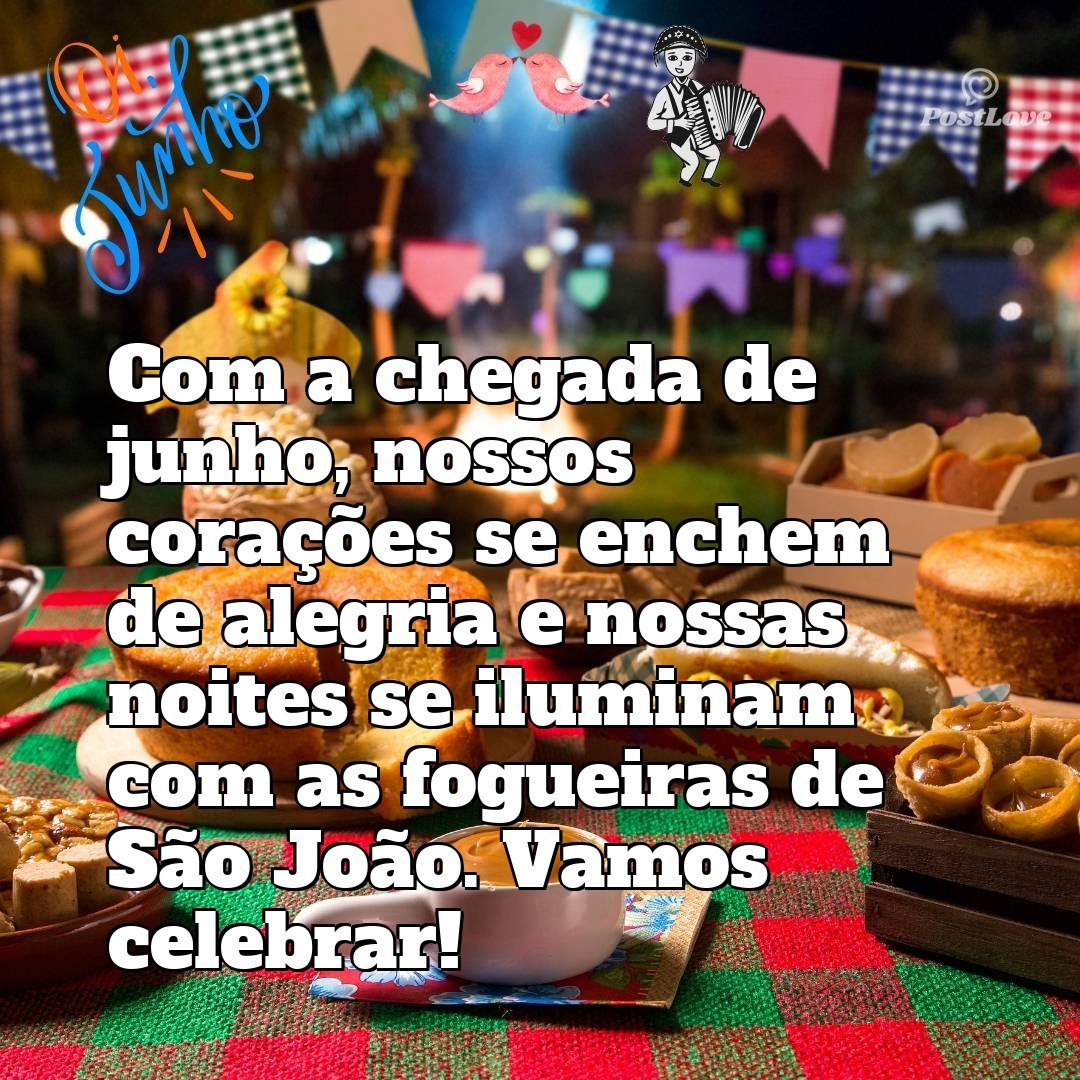 Com a chegada de junho, nossos corações se enchem de alegria e nossas noites se iluminam com as fogueiras de São João. Vamos celebrar!