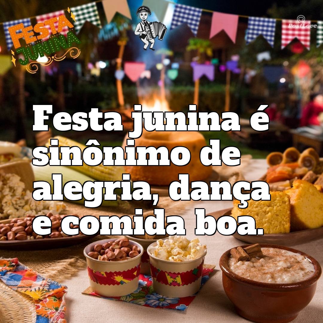Festa junina é sinônimo de alegria, dança e comida boa.