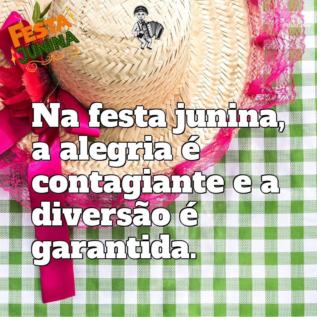 Na festa junina, a alegria é contagiante e a diversão é garantida.