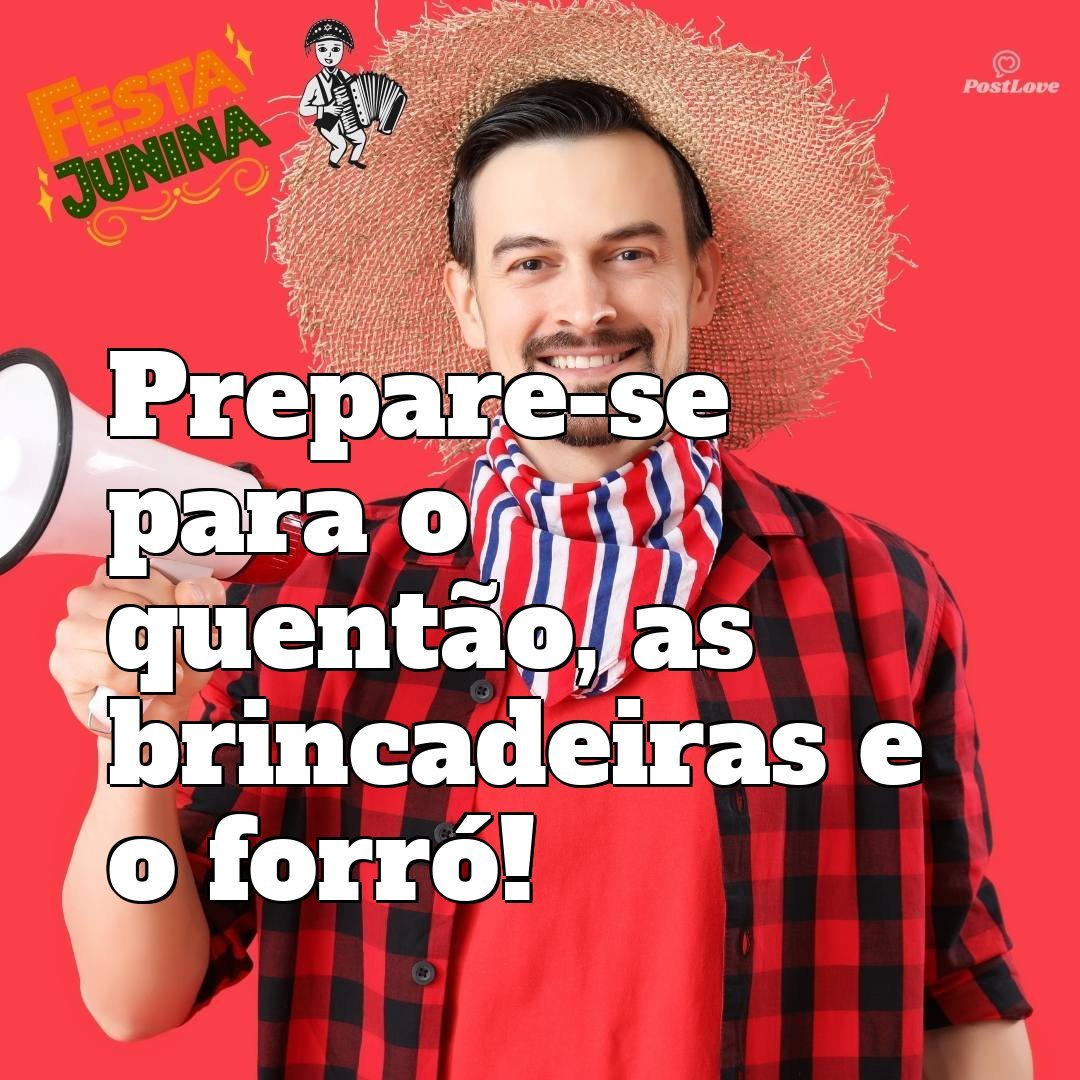 Prepare-se para o quentão, as brincadeiras e o forró!