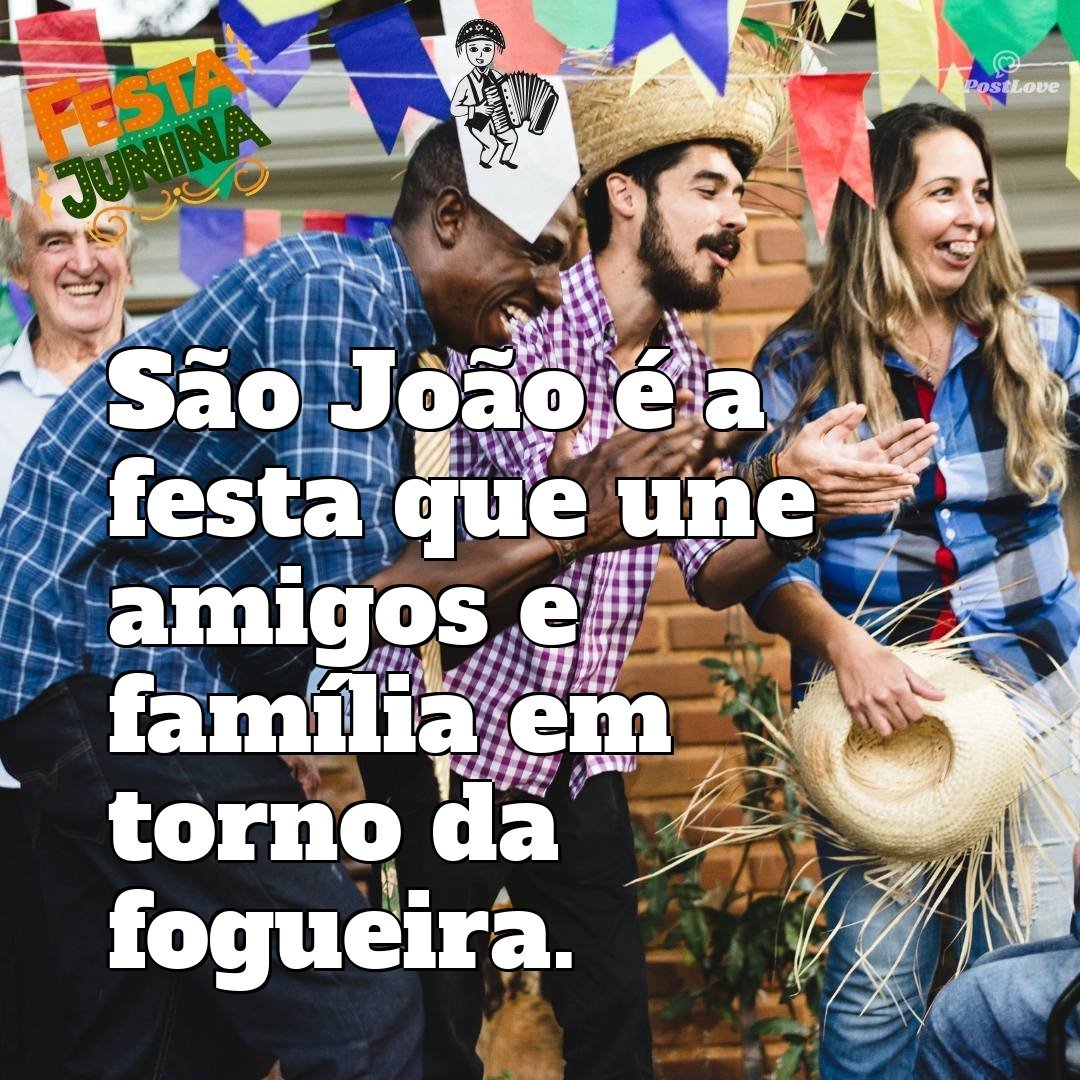 São João é a festa que une amigos e família em torno da fogueira.