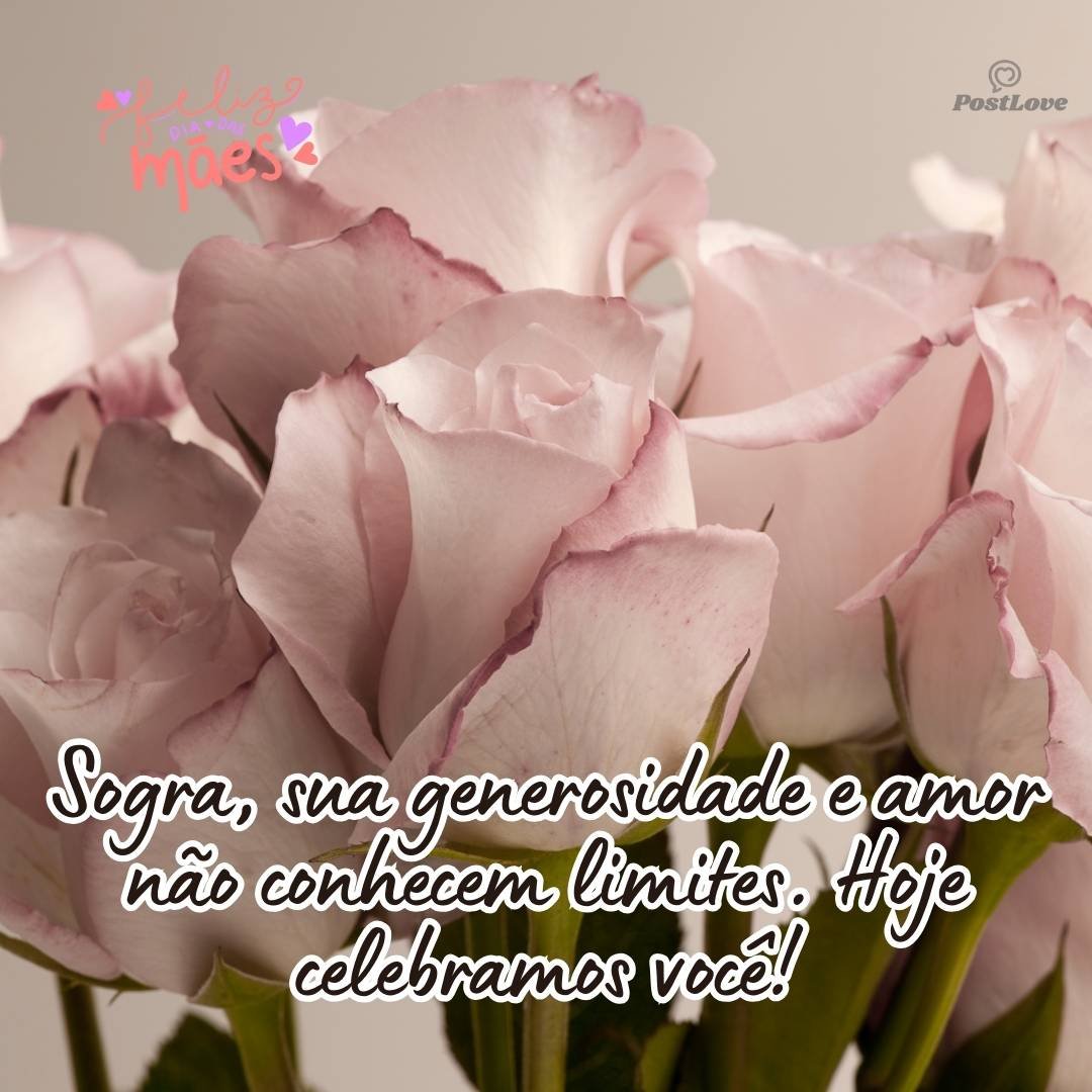 Sogra, sua generosidade e amor não conhecem limites. Hoje celebramos você!
