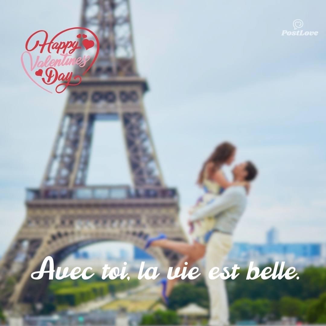 Avec toi, la vie est belle.