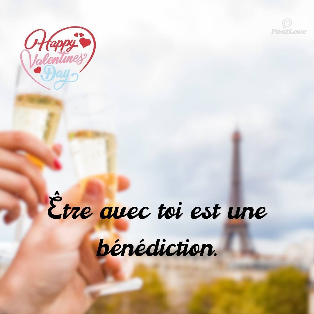 Être avec toi est une bénédiction.