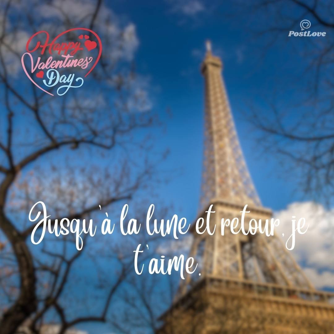 Jusqu'à la lune et retour, je t'aime.