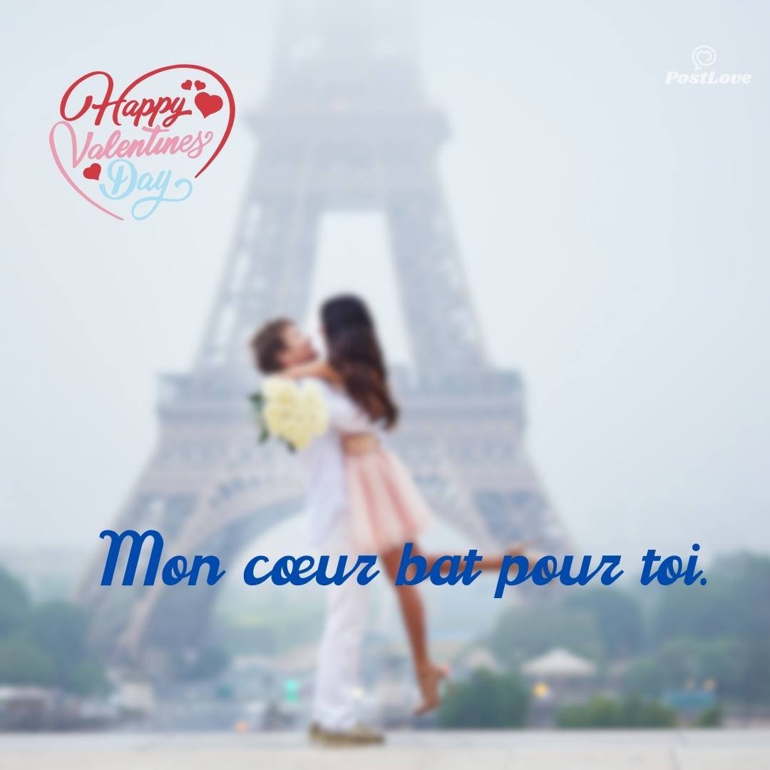 Mon cœur bat pour toi.