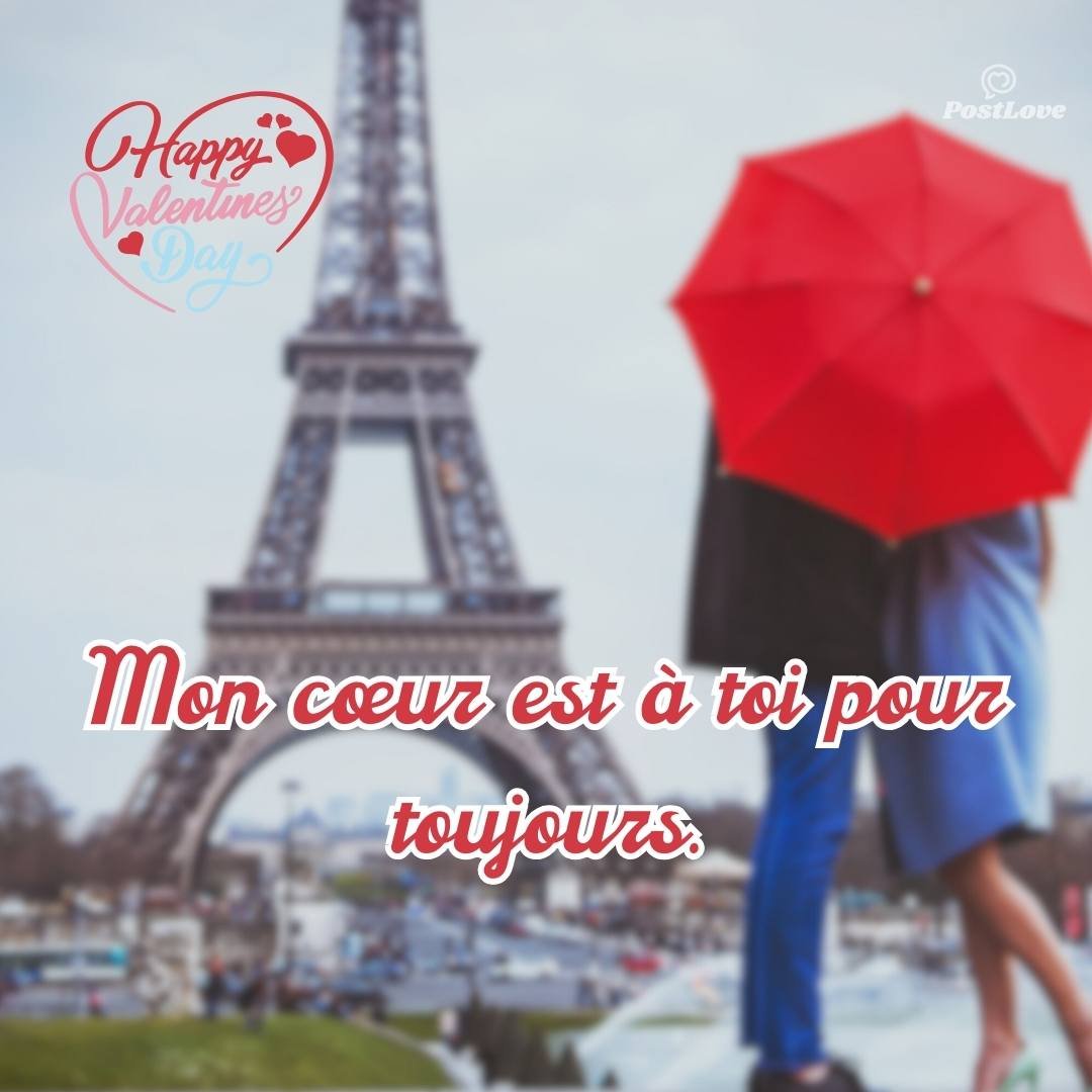 Mon cœur est à toi pour toujours.