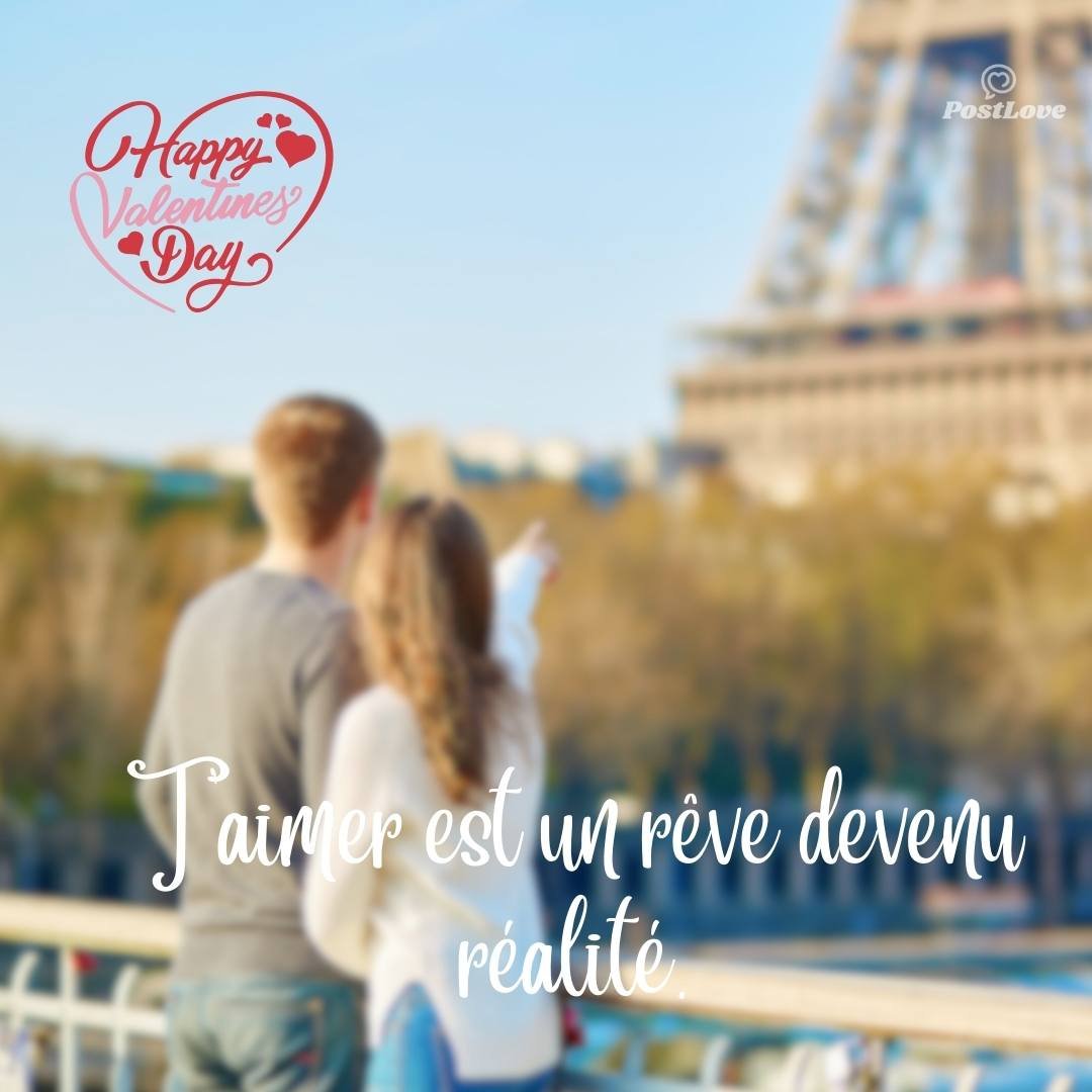 T'aimer est un rêve devenu réalité.