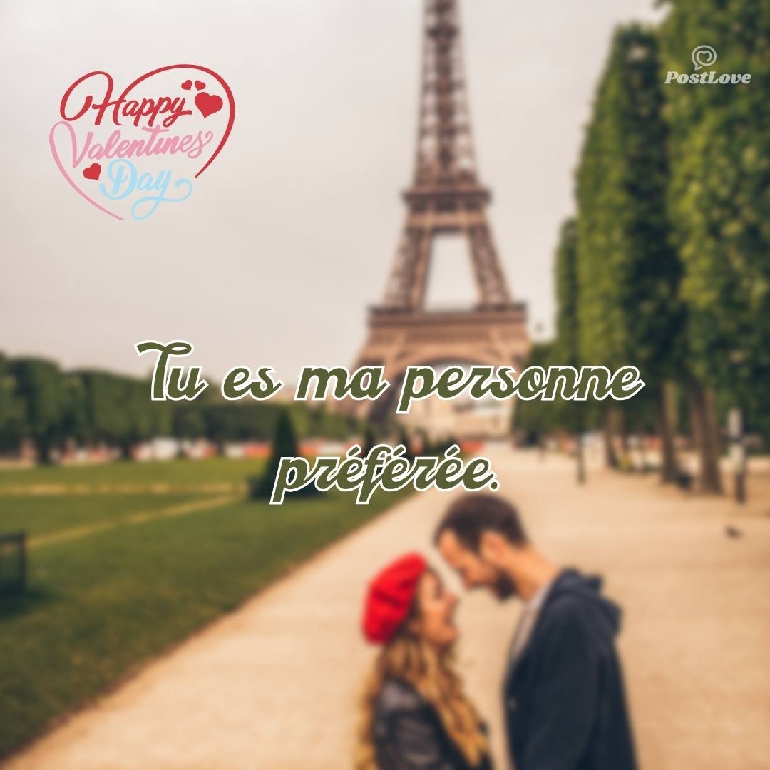 Tu es ma personne préférée.