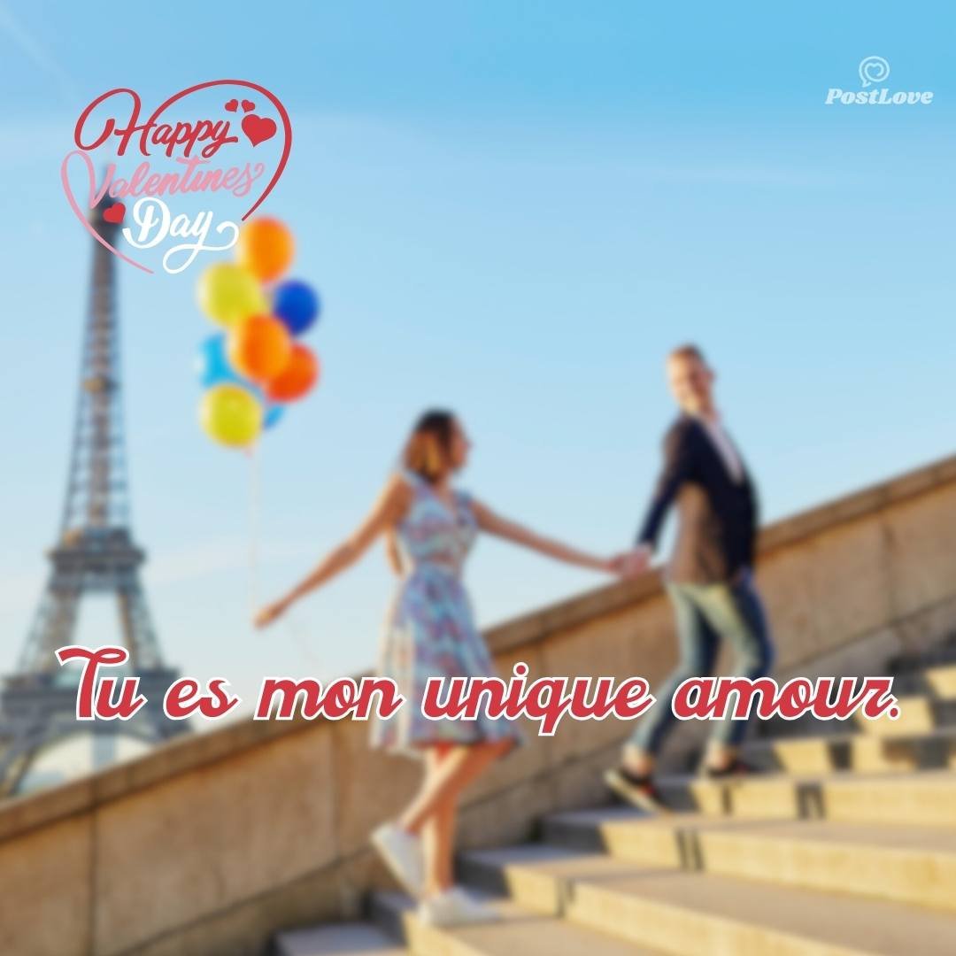 Tu es mon unique amour.
