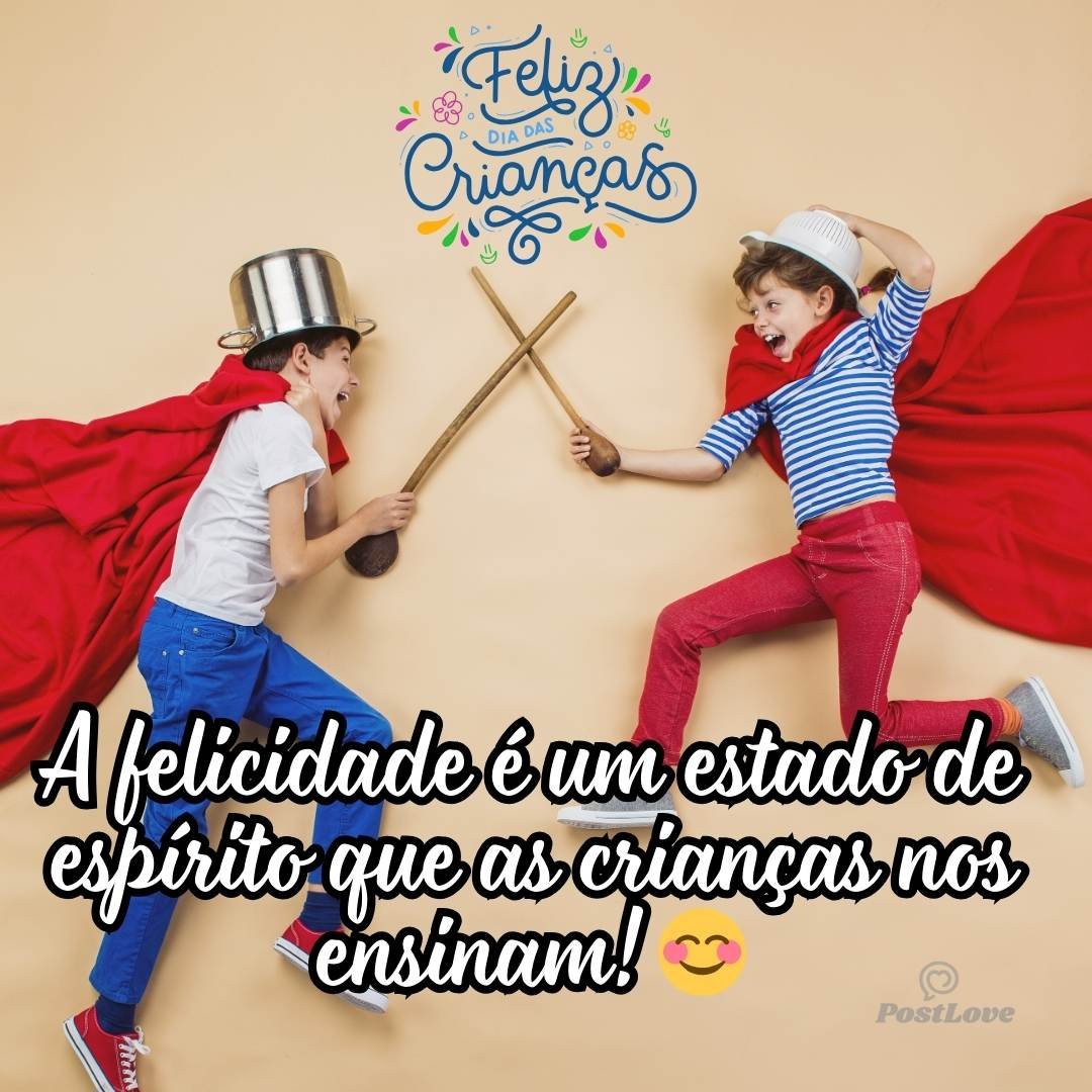 A felicidade é um estado de espírito que as crianças nos ensinam! 😊