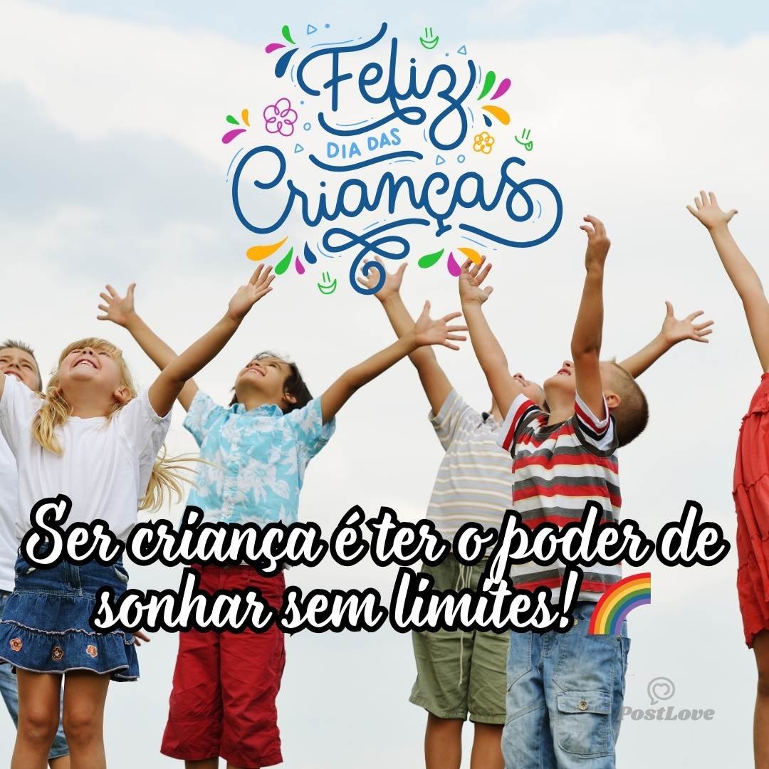 Ser criança é ter o poder de sonhar sem limites!. 💖