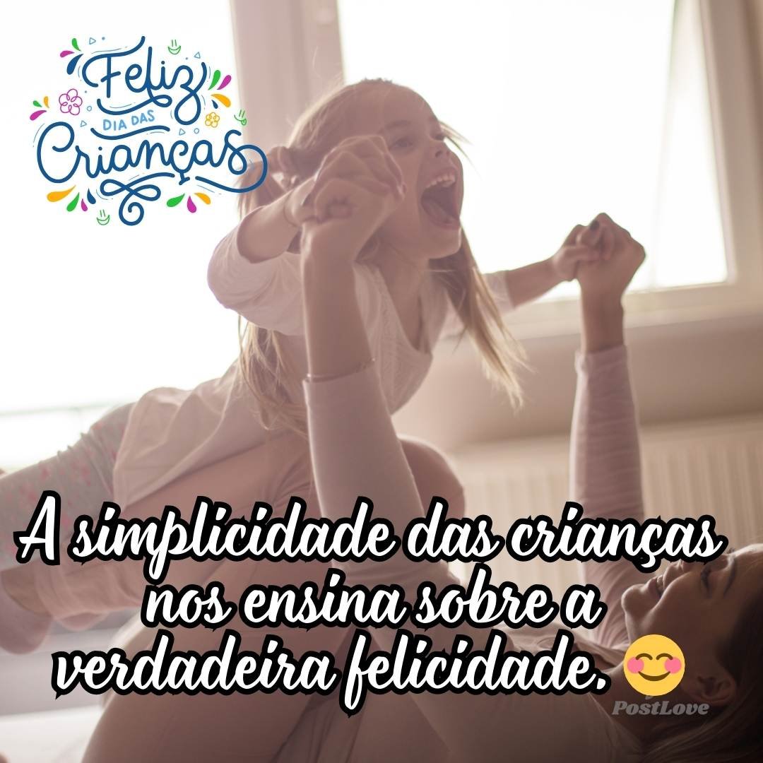 A simplicidade das crianças nos ensina sobre a verdadeira felicidade. 😊