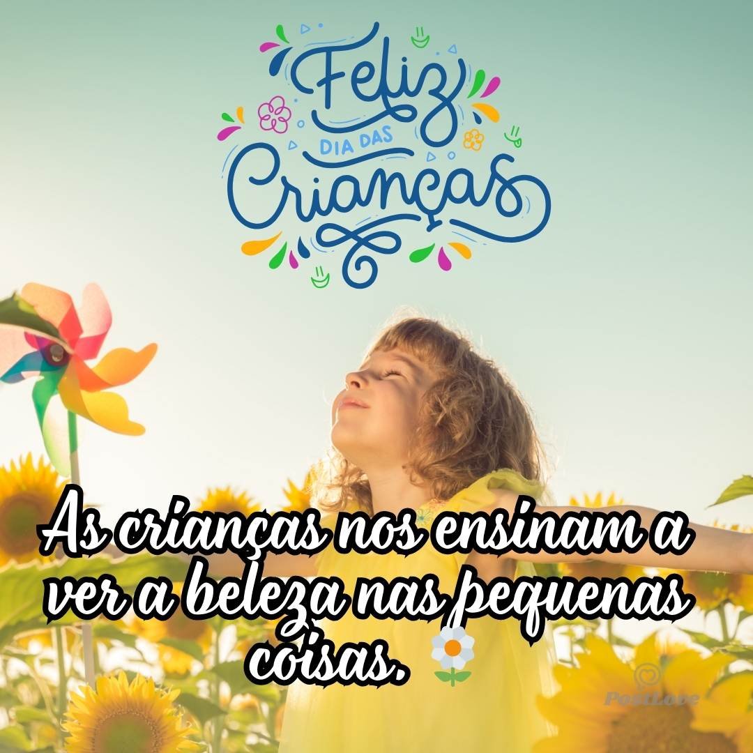 As crianças nos ensinam a ver a beleza nas pequenas coisas. 🌼