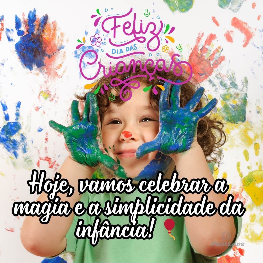 Hoje, vamos celebrar a magia e a simplicidade da infância! 🎈