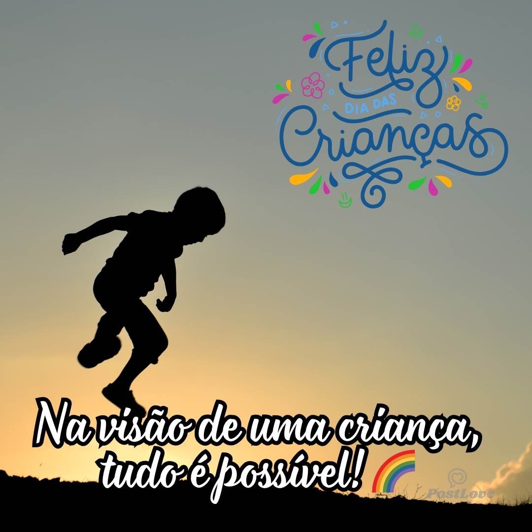 Na visão de uma criança, tudo é possível! 🌈
