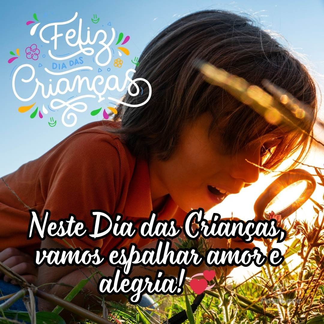 Neste Dia das Crianças, vamos espalhar amor e alegria! 💞