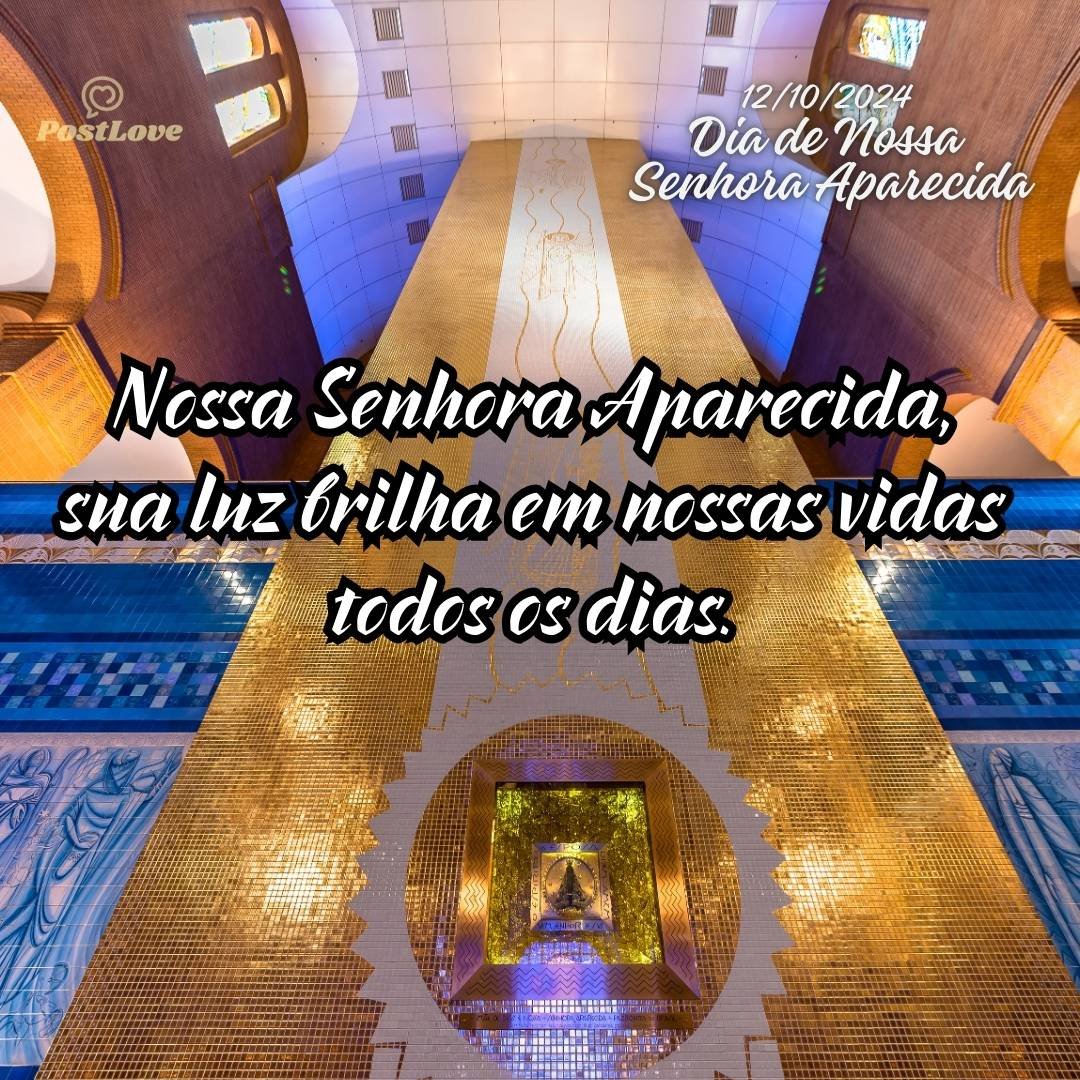 Nossa Senhora Aparecida, sua luz brilha em nossas vidas todos os dias.