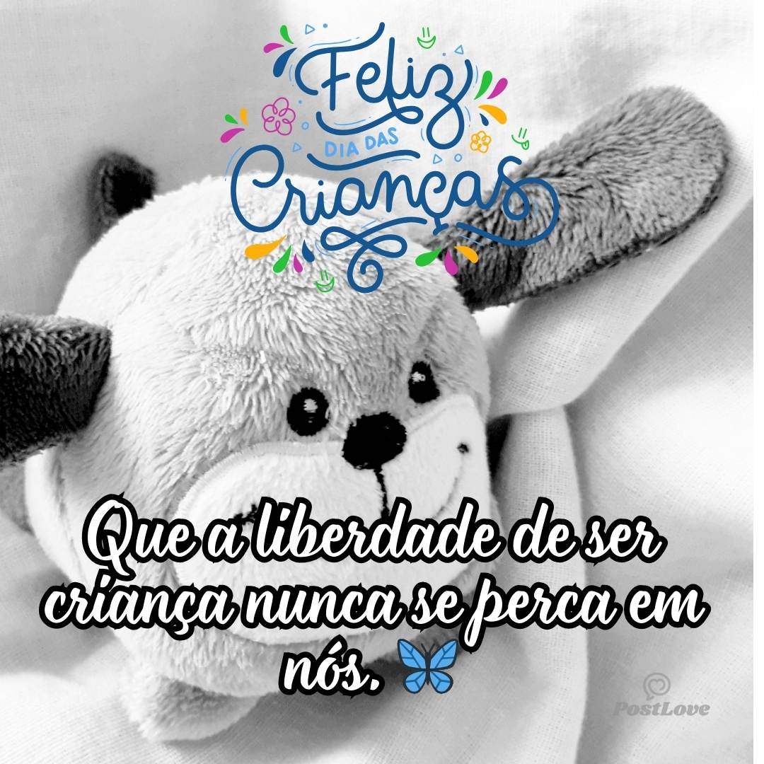 Que a liberdade de ser criança nunca se perca em nós. 🦋