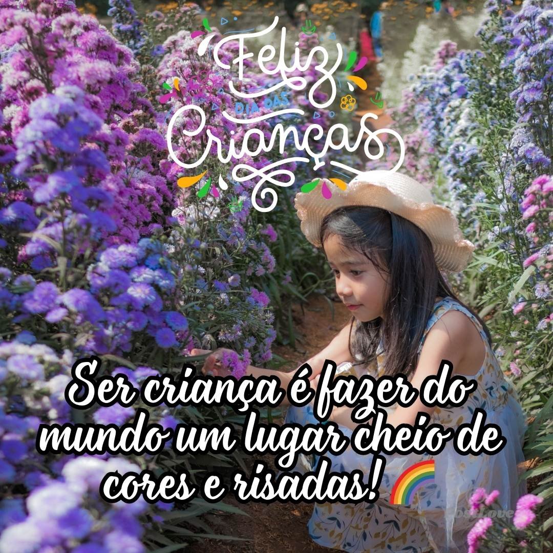 Ser criança é fazer do mundo um lugar cheio de cores e risadas! 🌈