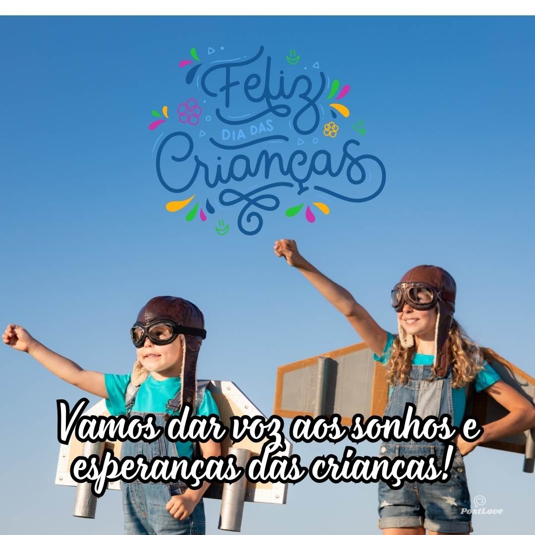 Vamos dar voz aos sonhos e esperanças das crianças! 🗣️