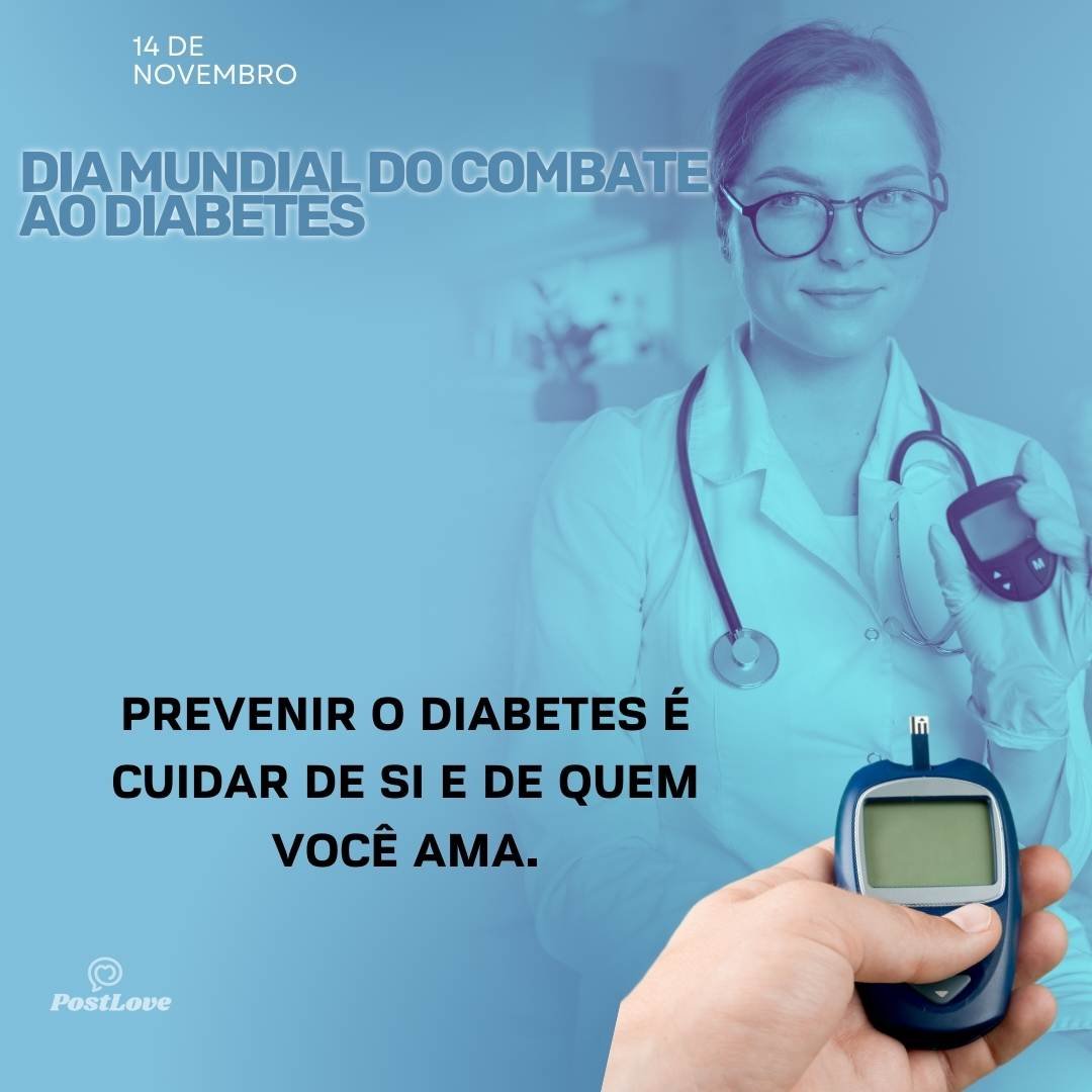 Prevenir o diabetes é cuidar de si e de quem você ama.