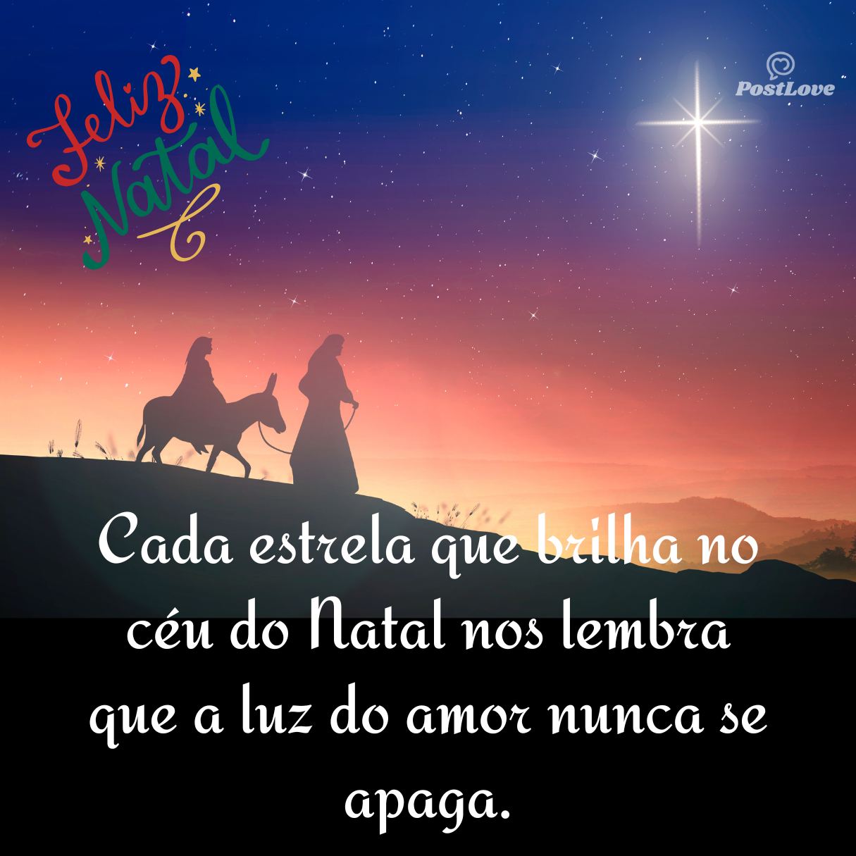 Cada estrela que brilha no céu do Natal nos lembra que a luz do amor nunca se apaga.