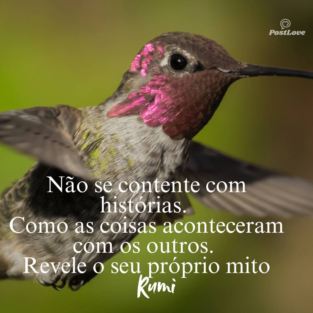 Não se contente com histórias. Como as coisas aconteceram com os outros. Revele o seu próprio mito