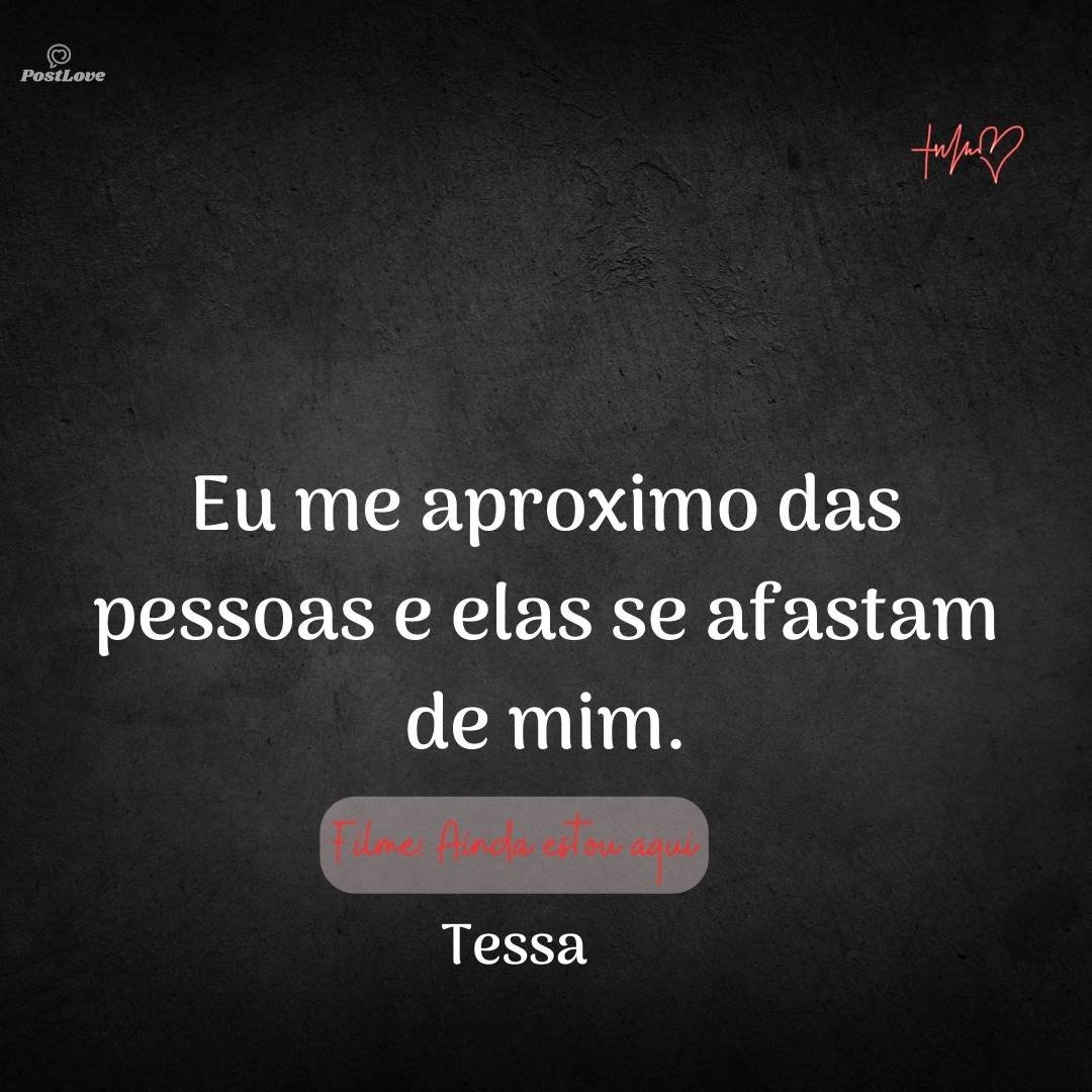 Eu me aproximo das pessoas e elas se afastam de mim.